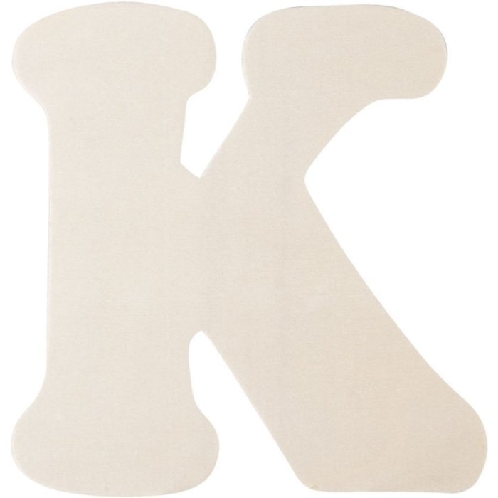 Lettera K in legno 11 cm