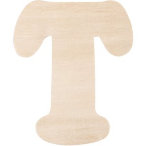 Lettera T in legno 11 cm