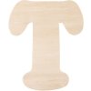 Lettera T in legno 11 cm