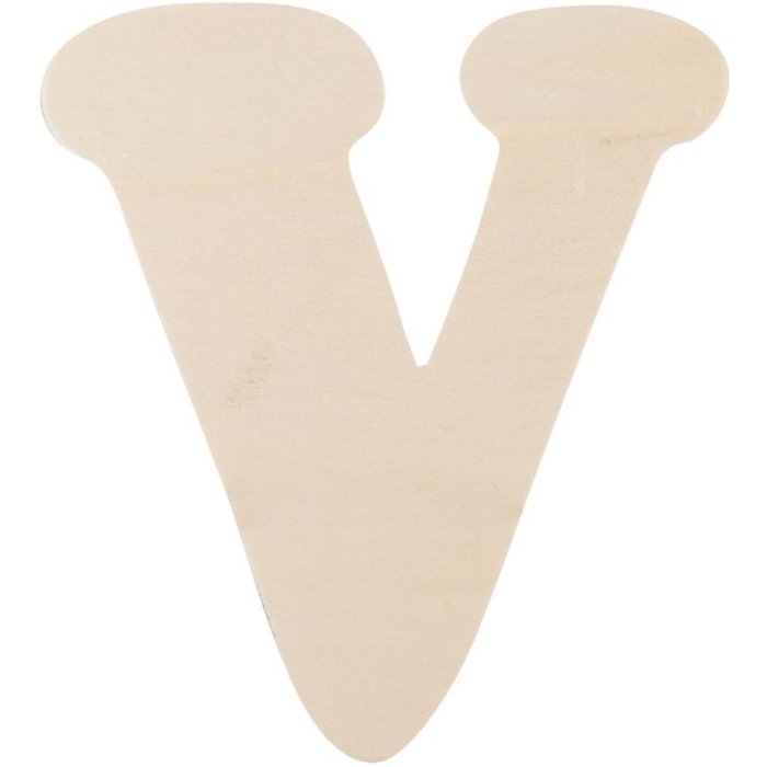 Lettera di legno V 11 cm