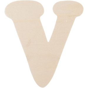 Lettera di legno V 11 cm
