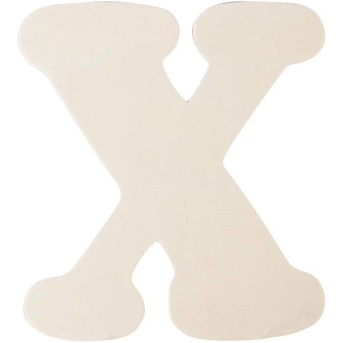 Lettera di legno X 11 cm