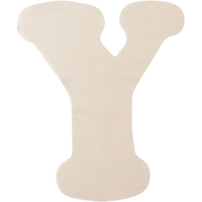 Lettera Y in legno 11 cm
