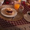 Clayre & Eef 6CE0261 Piatto da tavola per la colazione Ø 21 cm in ceramica beige Rotondo