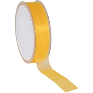 Nastro di organza 50 metri x25 mm giallo