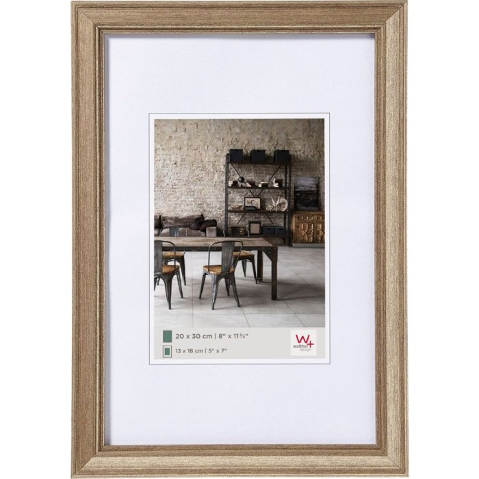 Walther Cornice per quadri Lounge in acciaio 13x18 cm