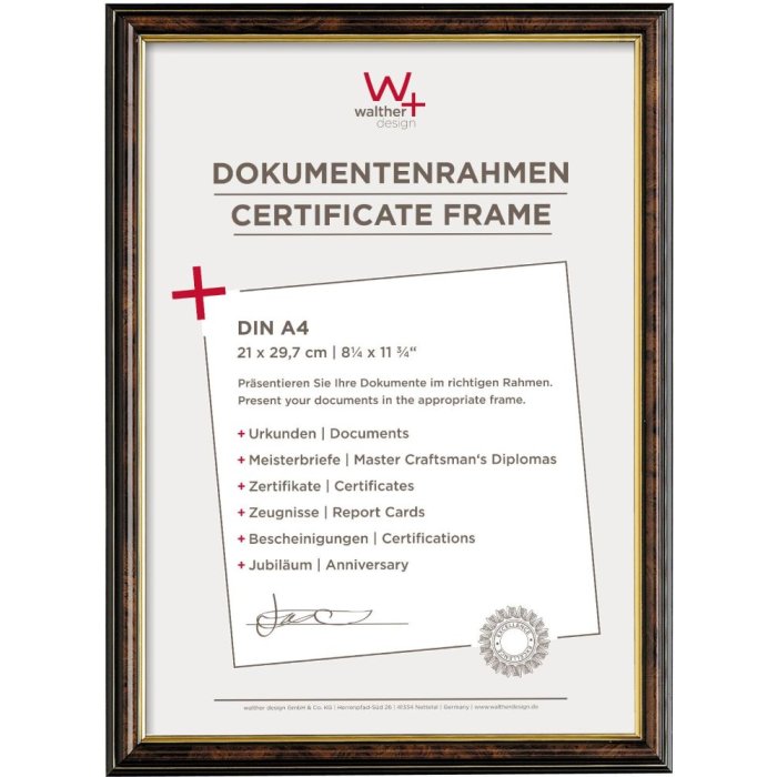 Walther Cornice per quadri Smell 21x29,7 cm legno di radice