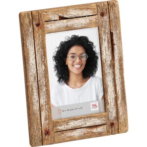 Portafoto in legno Dupla 10x15 cm bianco-natura