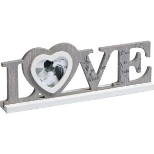 Cornice decorativa love per 1 foto 8x7,7 cm