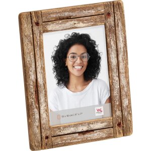 Portafoto in legno Dupla 13x18 cm bianco-natura