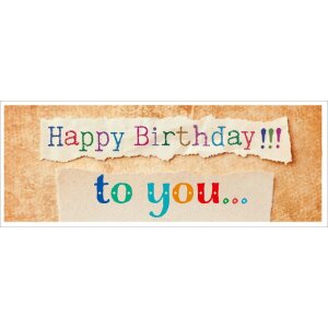 Biglietto di auguri Artebene tipografia 21x8 cm