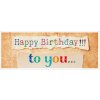 Biglietto di auguri Artebene tipografia 21x8 cm