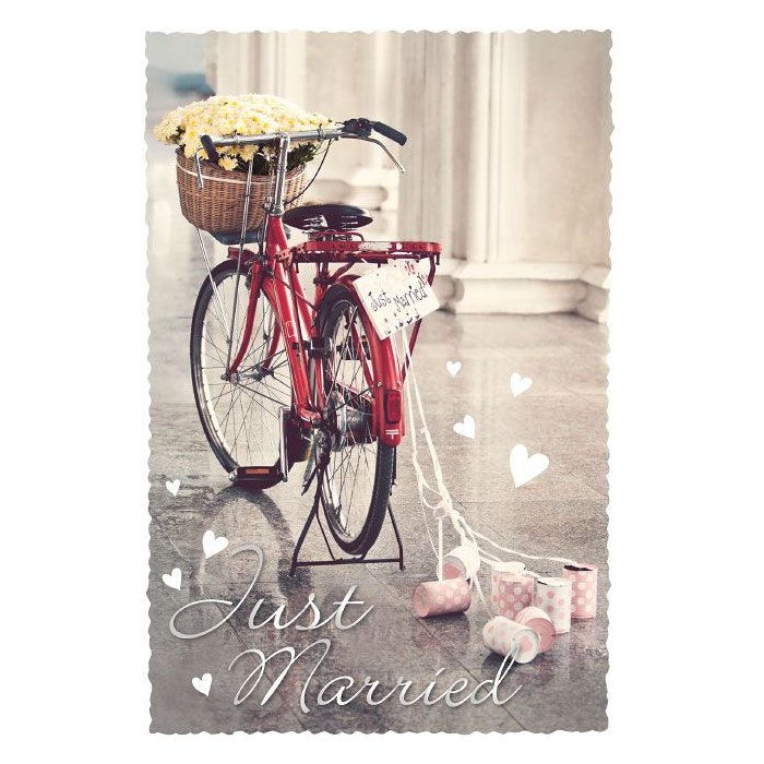 Artebene Card Just Married Bicicletta