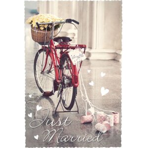 Artebene Card Just Married Bicicletta