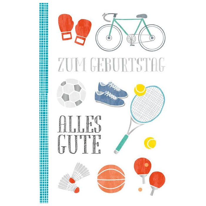 Artebene biglietto compleanno sport