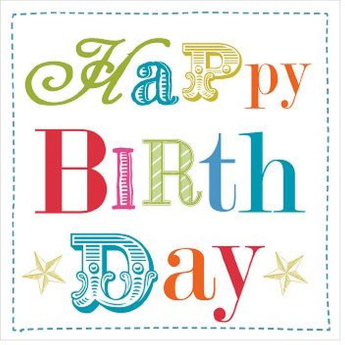 Tovaglioli Artebene Compleanno multic. 25x25 cm