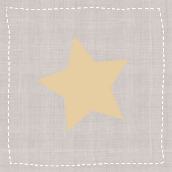 Artebene Tovaglioli Star large taupe gold 33x33 cm
