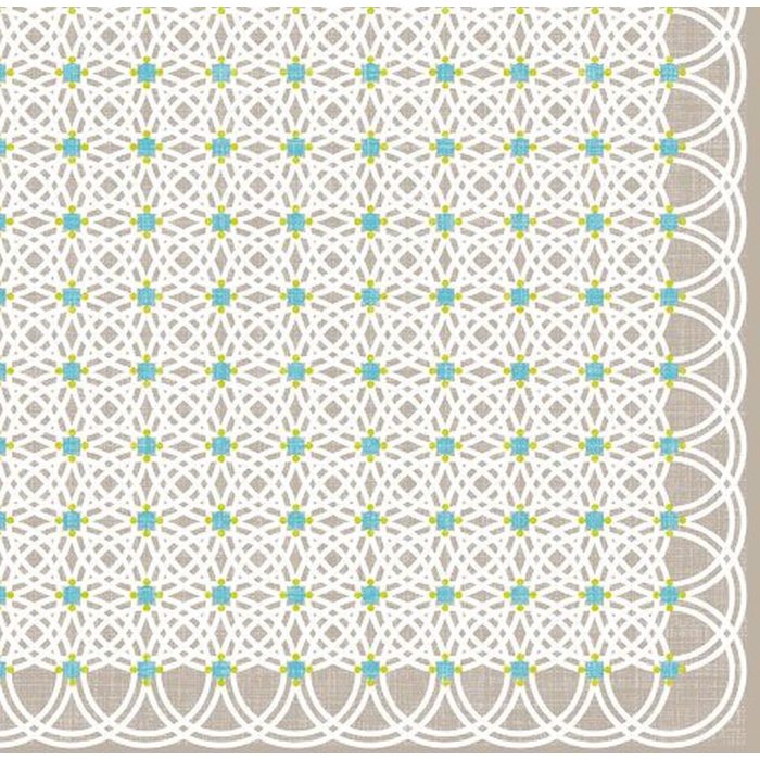 Artebene tovaglioli Circle Pattern taupe 33x33 cm