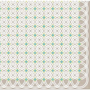 Artebene tovaglioli Circle Pattern taupe 33x33 cm