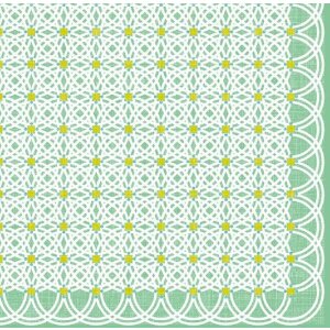 Artebene tovaglioli Circle Pattern mint 33x33 cm