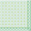 Artebene tovaglioli Circle Pattern mint 33x33 cm