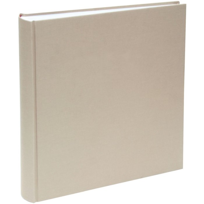 Deknudt Maxi album fotografico in lino beige 30x33 cm 100 pagine bianche