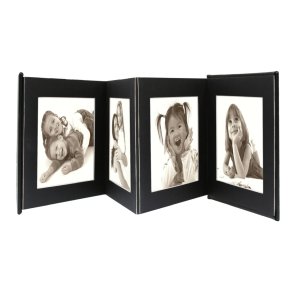 Deknudt Passepartout Leporello 8 foto 10x15 cm nero
