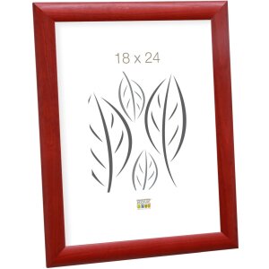 Cornice in legno S40C Deknudt 13x18 cm rosso