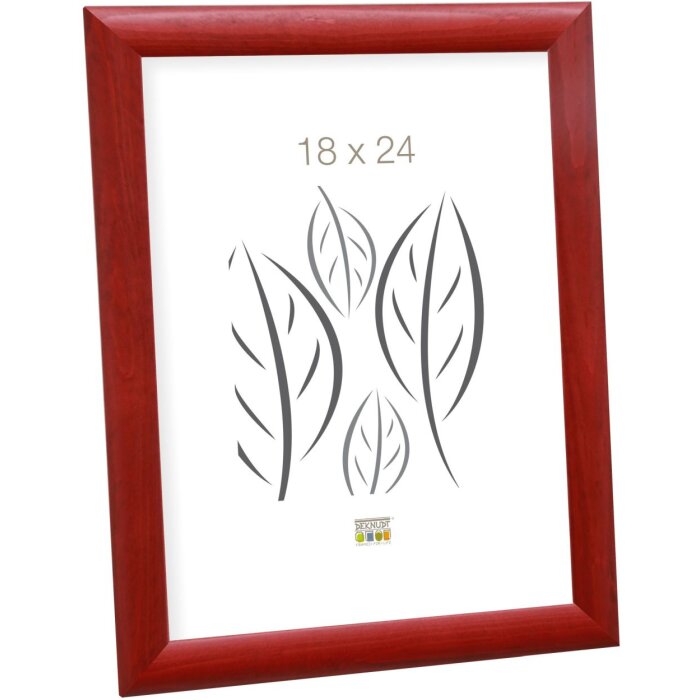 Cornice in legno S40C Deknudt 18x24 cm rosso