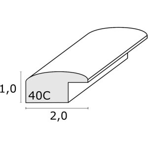 Cornice in legno S40C Deknudt 10x15 cm blu