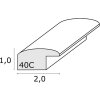 Cornice in legno S40C Deknudt 10x15 cm blu