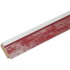 Cornice in legno Deknudt S43RE 15x20 cm rosso - bordo argento