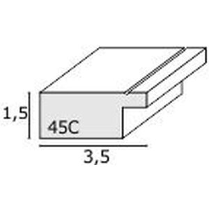 Cornice S45CF1 bianco 50x50 cm