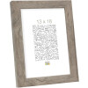 Telaio in legno S45R modanatura a blocchi 20x25 cm grigio-beige