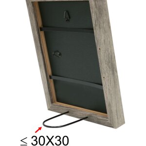 Telaio in legno S45R modanatura a blocchi 50x50 cm grigio-beige