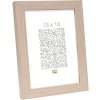 Cornice in legno S45R modanatura a blocchi 30x40 cm rovere