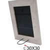 Cornice in legno S48SH 13x13 cm di colore chiaro