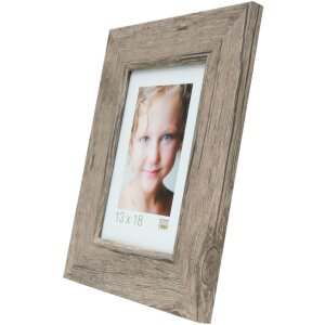 Cornice di legno S48SH 18x24 cm grigio-beige