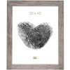 Cornice in legno S48SH 40x60 cm grigio-beige