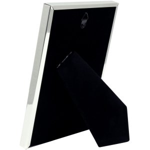 Cornice in metallo S58MS argento 7x10 cm modanatura stretta