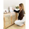 Cornice in metallo S58MS argento 7x10 cm modanatura stretta