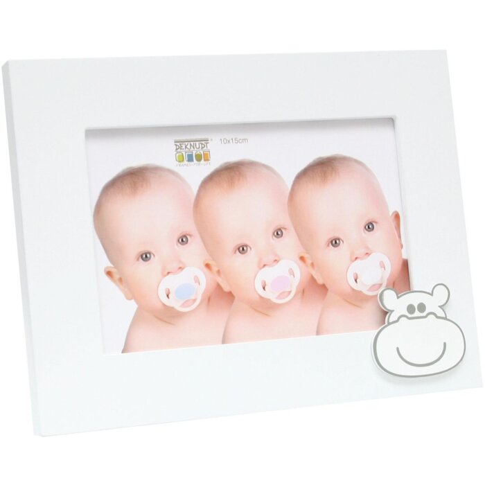 Cornice per bambini S66RK1 Hippo Bianco 13x18 cm