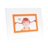 Portafoto S67JK 13x18 cm bianco con bordo arancione