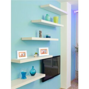 Cornice per foto S67JK 15x20 cm bianca con bordo arancione