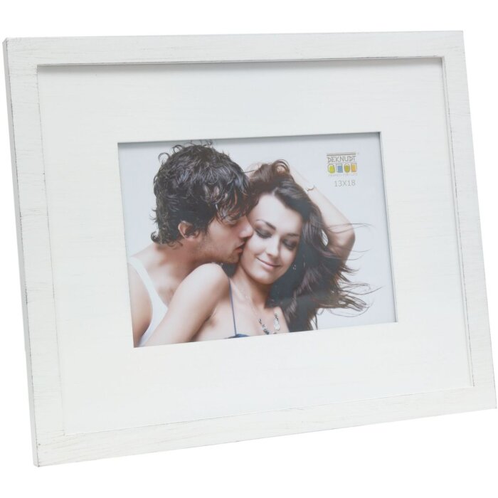 Cornice foto s67ks Legno Passepartout 13x18 cm Bianco