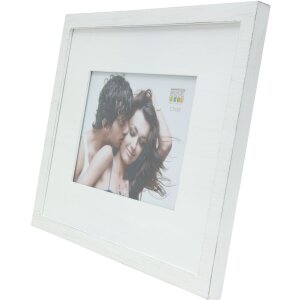 Cornice foto s67ks Legno Passepartout 13x18 cm Bianco