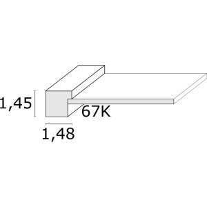 Cornice per foto S67KS Supporto in legno 15x20 cm Bianco