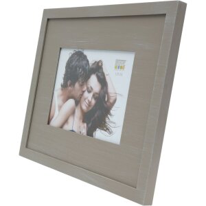 Cornice per foto S67KS passe-partout in legno 13x18 cm beige