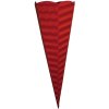 Sacchetto scolastico artigianale 3D in cartone ondulato rosso rubino