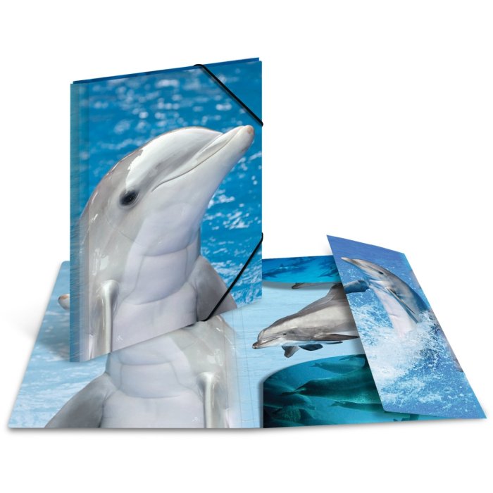 Cartella postale A3 con elastico delfino